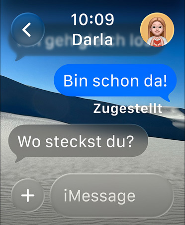 Nachrichten auf der Apple Watch