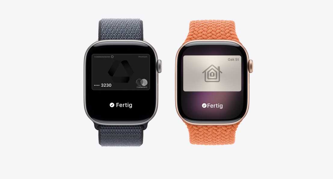 Apple Watch Series 11, Apple Pay Display, Apple Card, Apple Wallet, ÖPNV Karte, Hausschlüssel Karte