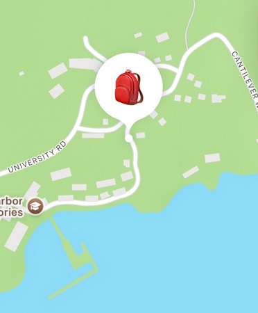 Satelliidi kaudu kasutuses olev Find My funktsioon, näidates inimese asukohta mägedes