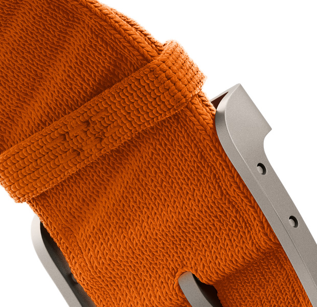 Apple Watch Hermès Ultra 3, correa En Mer, color Orange, hebilla color natural