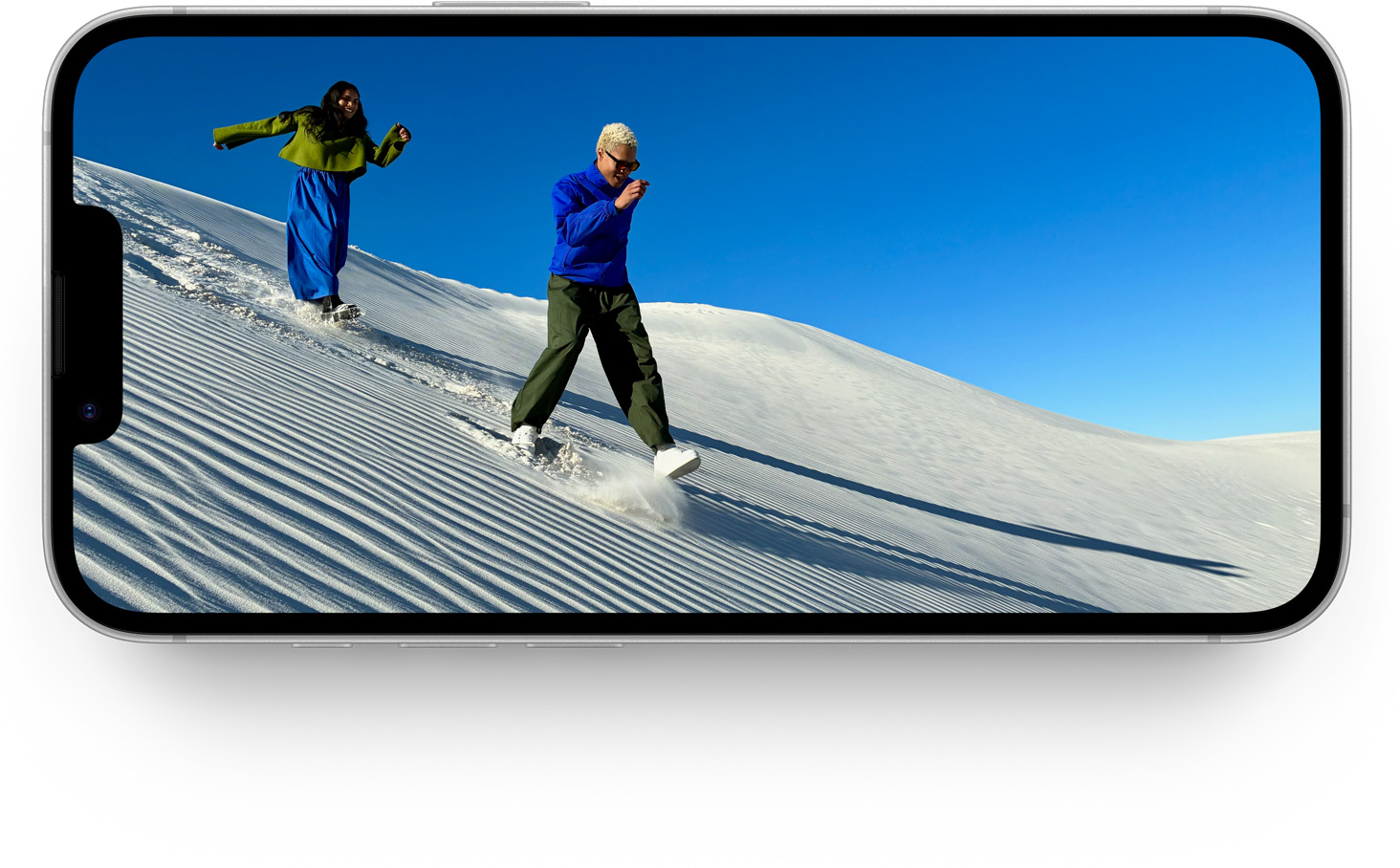 Un iPhone 16e muestra la deslumbrante pantalla Super Retina XDR